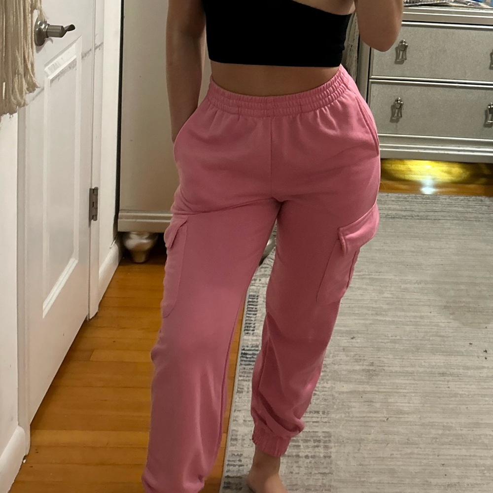 Adika Pink Cargo Joggers